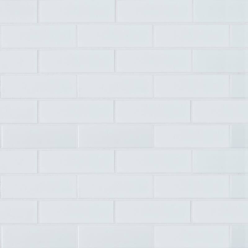 Ackland AKM-P-2X6SWM-CA 12" x 12" Porcelain Brick Floor and Wall - Silica White