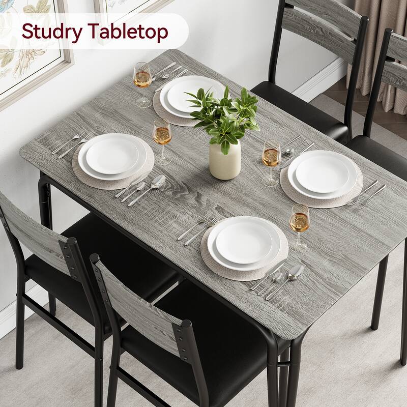 Dining Table Set with Chairs for Small Space Kitchen