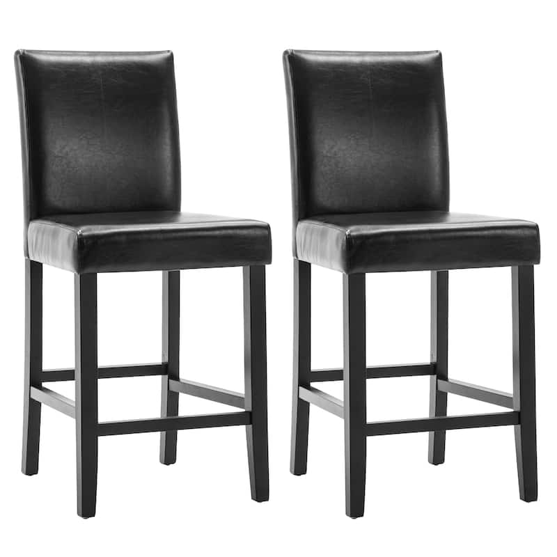 24 Inches Counter Height Bar Stools with Back Set of 2