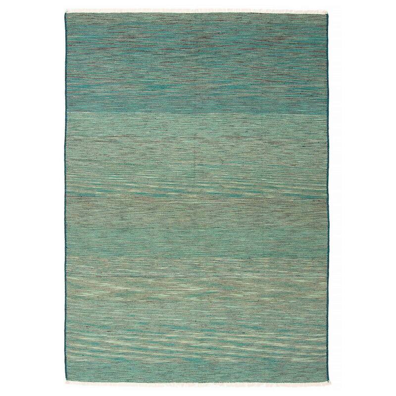 Ankara FW Teal Kilim 5'2" x 7'8" - 5'2 x 7'8 - Teal - 5'2 x 7'8