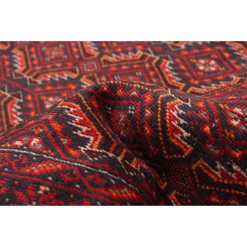 ECARPETGALLERY Hand-knotted Teimani Red Wool Rug - 3'2 x 5'10