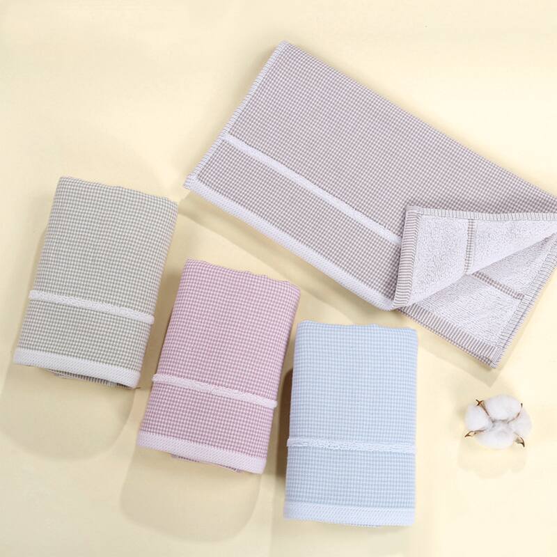 Bathroom Striped Decorative Hand Towel Set Cotton Face Towels Soft Absorbent for Spa, Bath, Gym, Kitchen