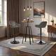Option Brown Table & Grey Chairs