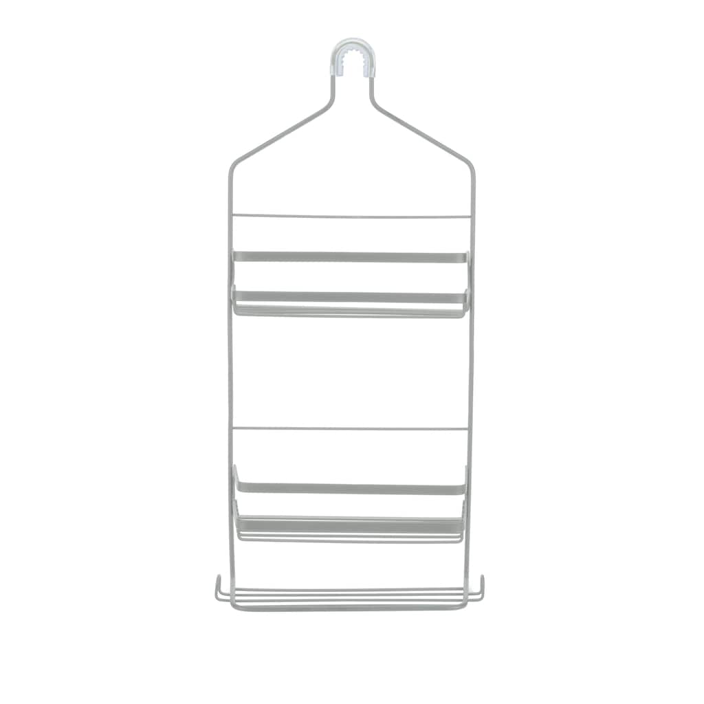 Bath Bliss Cottage Collection Deluxe Shower Caddy in Grey - 10.5"x 4.6"x 25.5"