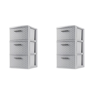 Sterilite Medium 3 Drawer Weave Unit