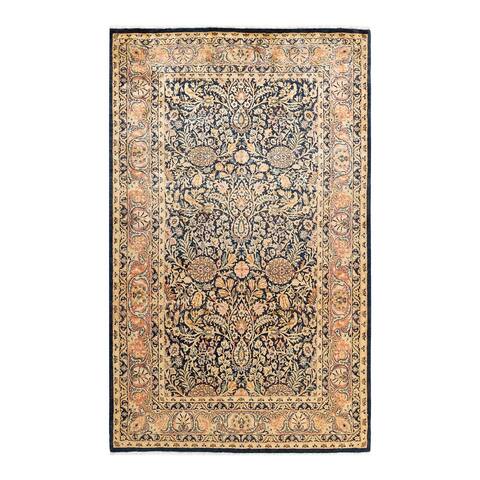 Overton One-of-a-Kind Hand-Knotted Traditional Oriental Mogul Blue Area Rug - 4' 6" x 7' 5"