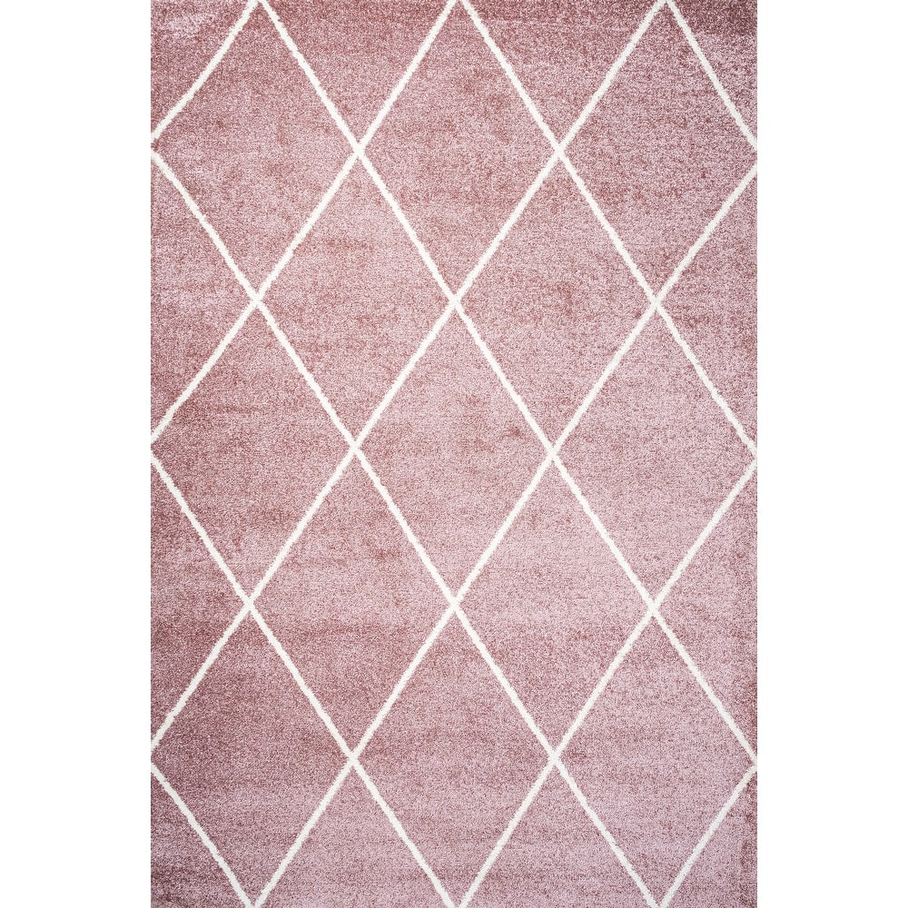 JONATHAN Y Viscon Minimalist Diamond Trellis Area Rug