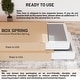 preview thumbnail 10 of 37, Onetan 8-Inch & 4-Inch Wooden Box Spring/Foundation Ideal for Mattress, No Assembly Needed, White.