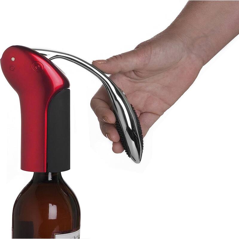 Rabbit Vertical Wine Bottle Open with Aerator Red