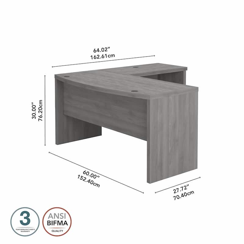 Echo L Shaped Bow Front Desk by Bush Business Furniture