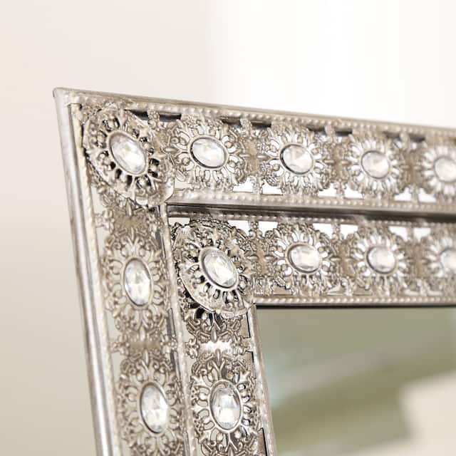 Abbyson Melania Bohemian Silvertone Floor Mirror On Sale Overstock