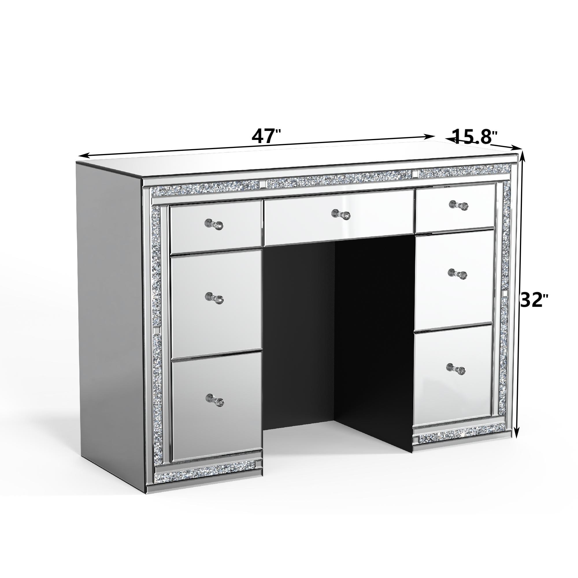 white christmas dresses New Classic Furniture Valentino BA9698S Vanity Table main image 1