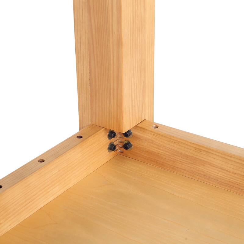 Manhattan Comfort Rockaway Modern 70.86 Solid Wood Dining Set