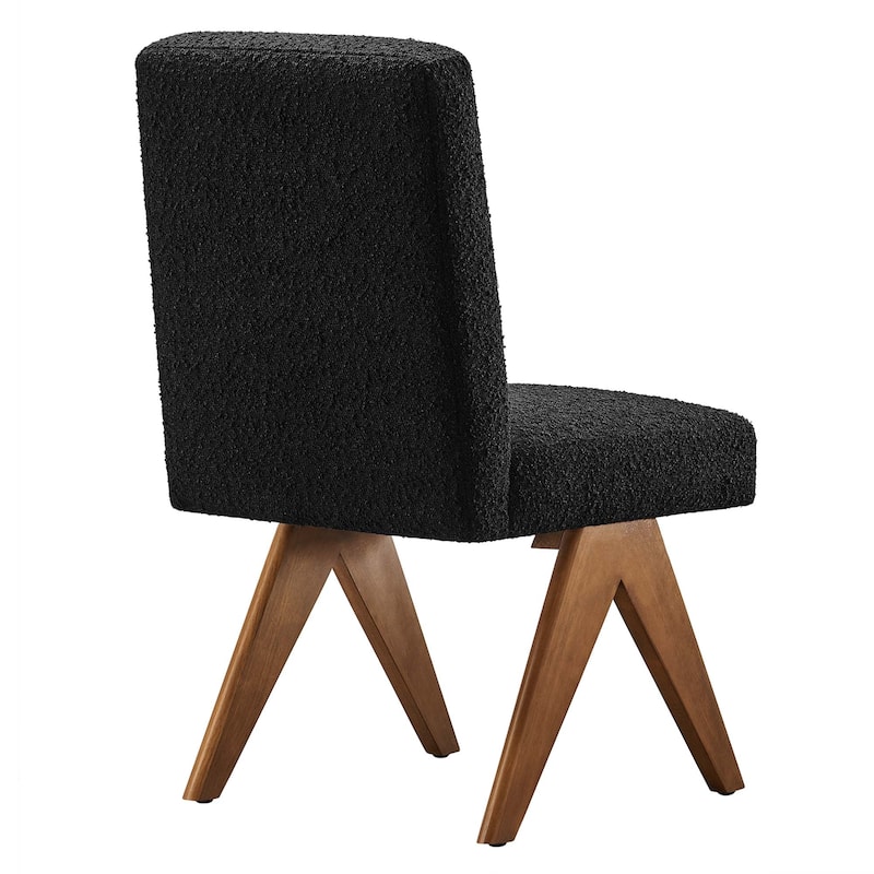 Lyra Boucle Fabric Dining Room Side Chair - Set of 2