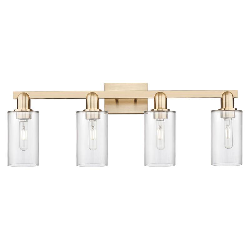 Innovations Lighting 716-4W-11-31 Clymer Vanity Clymer 4 Light 31" - Champagne Bronze / Clear