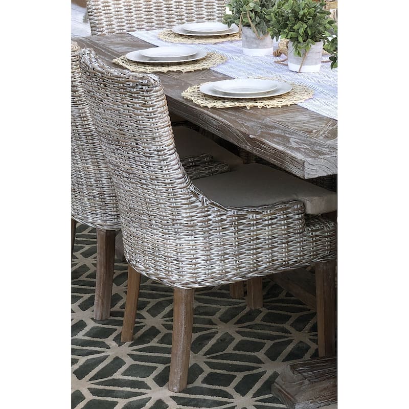 Alfresco Dining Chair Kuba Weave Savannah Wash