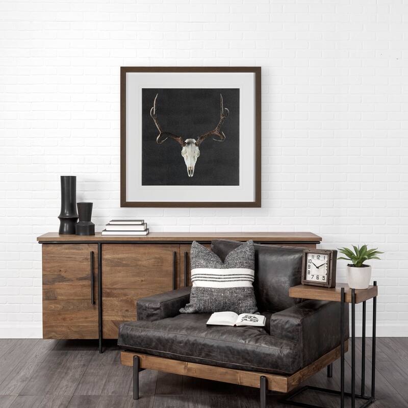 Deer Skull Framed Art Print