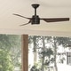 preview thumbnail 1 of 13, Hunter 52" Cabo Frio Outdoor Ceiling Fan with Wall Control, Damp Rated New Bronze