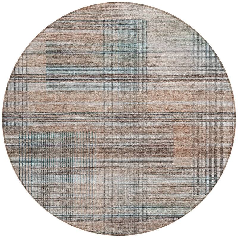 HomeRoots Striped Transitional Rectangle Outdoor Rug