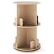 preview thumbnail 4 of 7, Coffee MDF Kids Rotating Bookshelf 8 Compartments 360-degree Swivel and Bear Baffles - 16"L x 16” W x 25.5" H