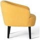 preview thumbnail 67 of 71, Bayville Sherpa Polyester Upholstered Barrel Chair - Faux Shearling