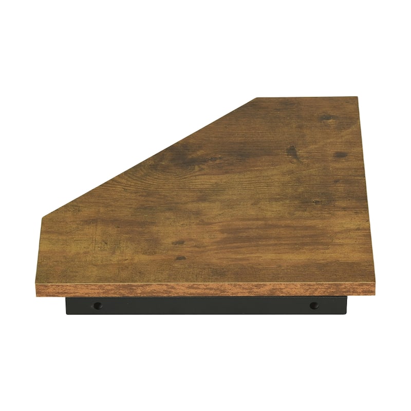 Homy Casa Set of 4 Rustic Wall Mounted Shelves, 12" Square Floating Shelf