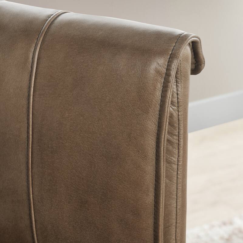 Classic Home Tuscan Genuine Leather Dining Chair (Set of 2)