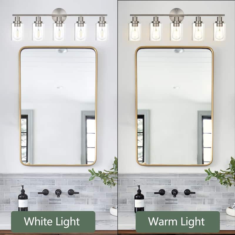 5-Light Bathroom Light Fixtures