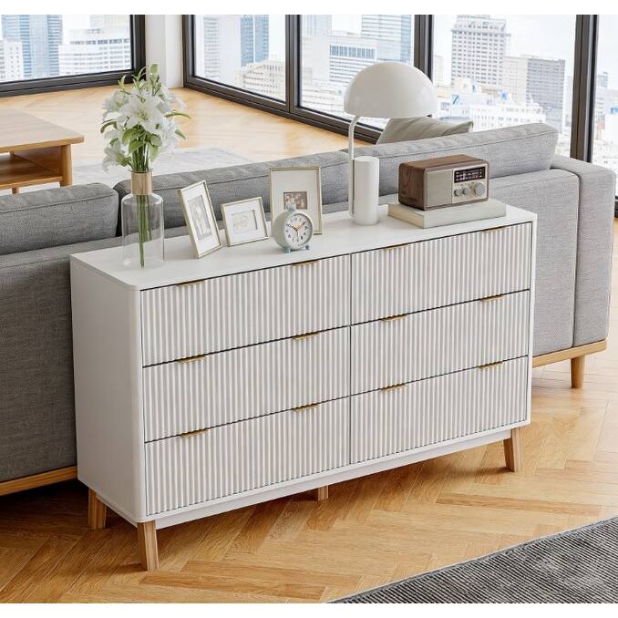 Closet Dresser,6 Drawer Double Dresser