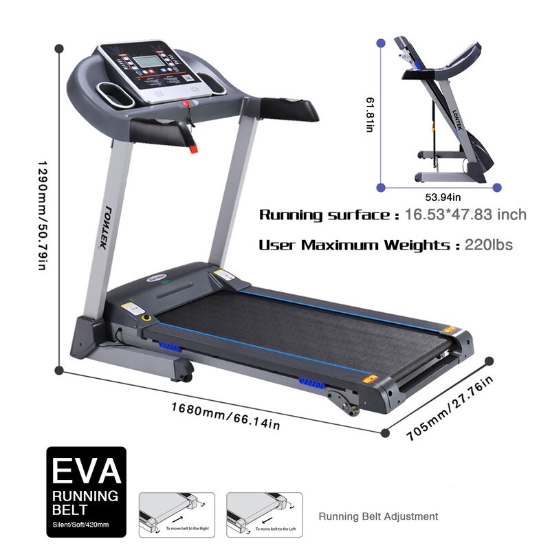 Lontek hot sale folding treadmill