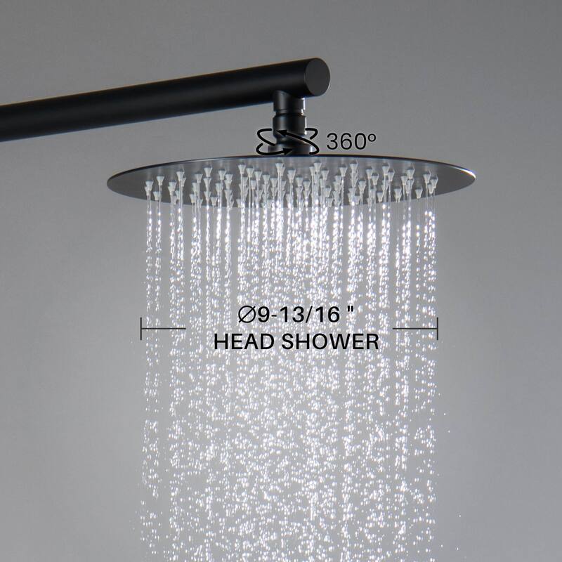 Circular Pressure Balanced Single Function Shower System with Rough In Valve