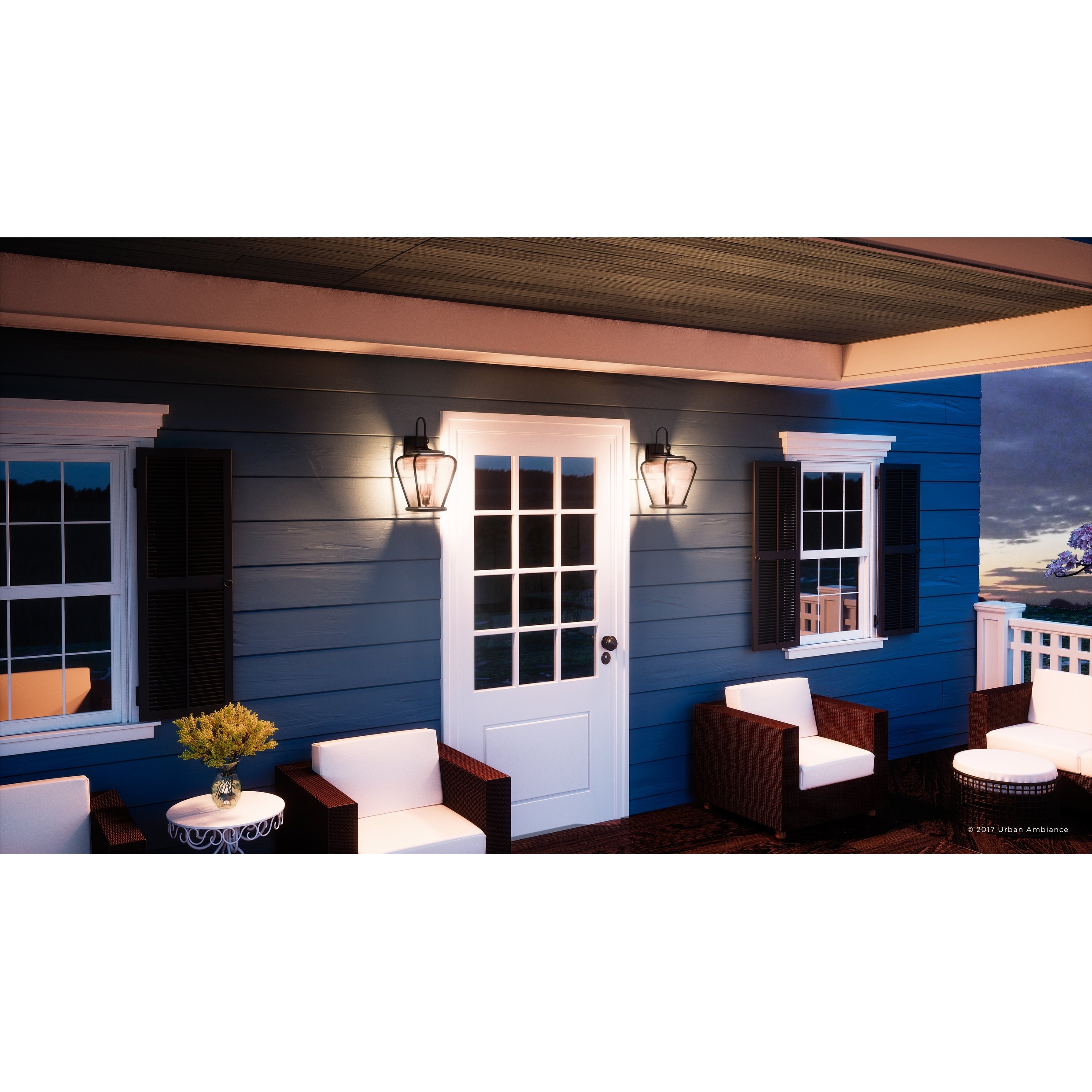 Shop Luxury French Country Outdoor Wall Light 17 5 H X 8 5 W