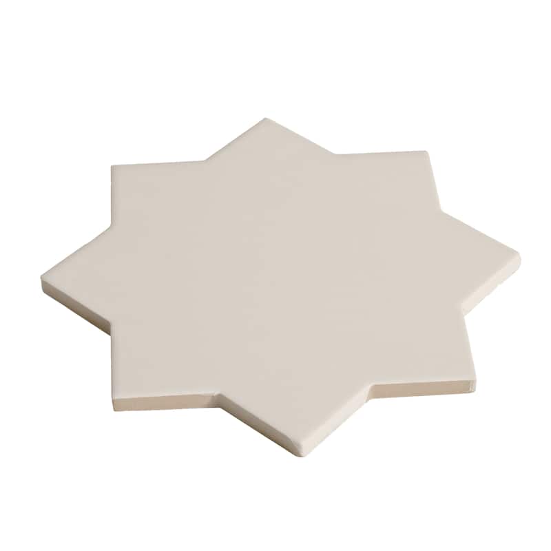 Seville 7" Star with 5" Cross Matte Porcelain Wall and Floor Tile (10.62 sq ft/case) - 68 Pack