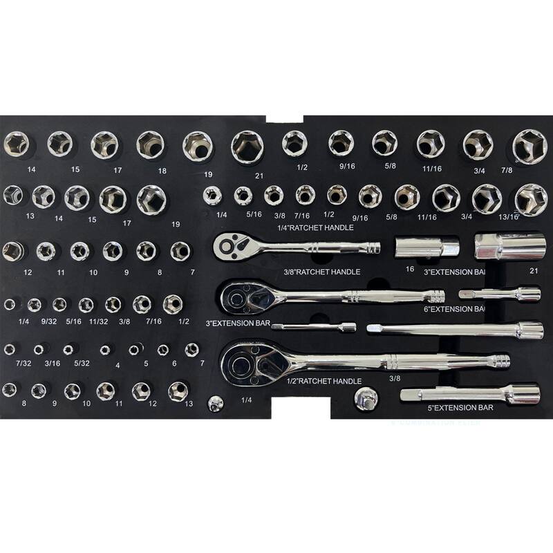 3 Tier Drawers Tool Set with Safety Lock