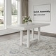 preview thumbnail 8 of 8, Signature Design by Ashley Robbinsdale White Counter Height Dining Extension Table - 42" W x 86" D x 36" H
