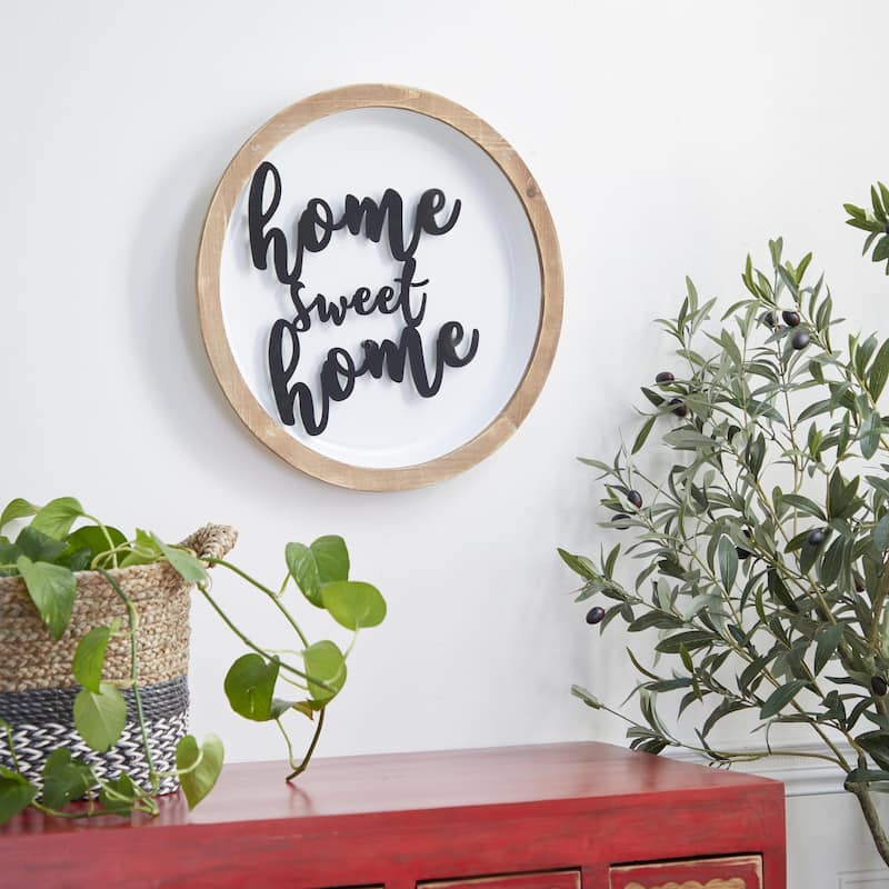 Wood Sign Wall Decor - White - Roche River Decor