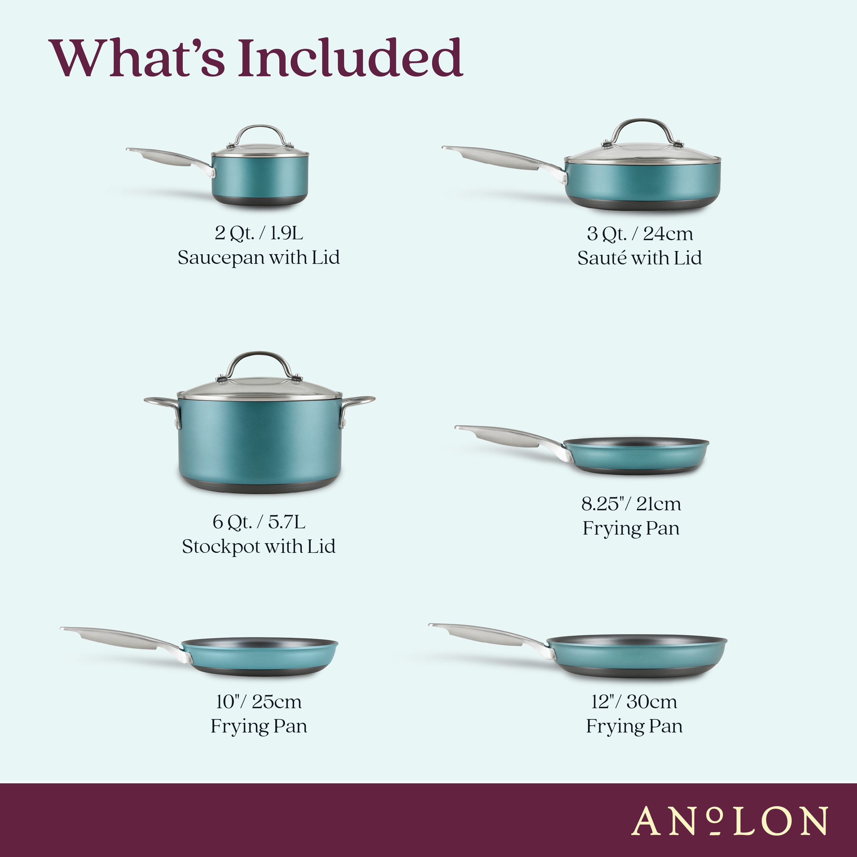 Anolon Achieve 12 Nonstick Hard Anodized Frying Pan Cream