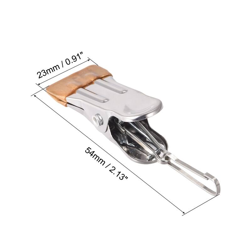 Uxcell Laundry Clips with Buckle, Stainless Steel Hanging Hooks