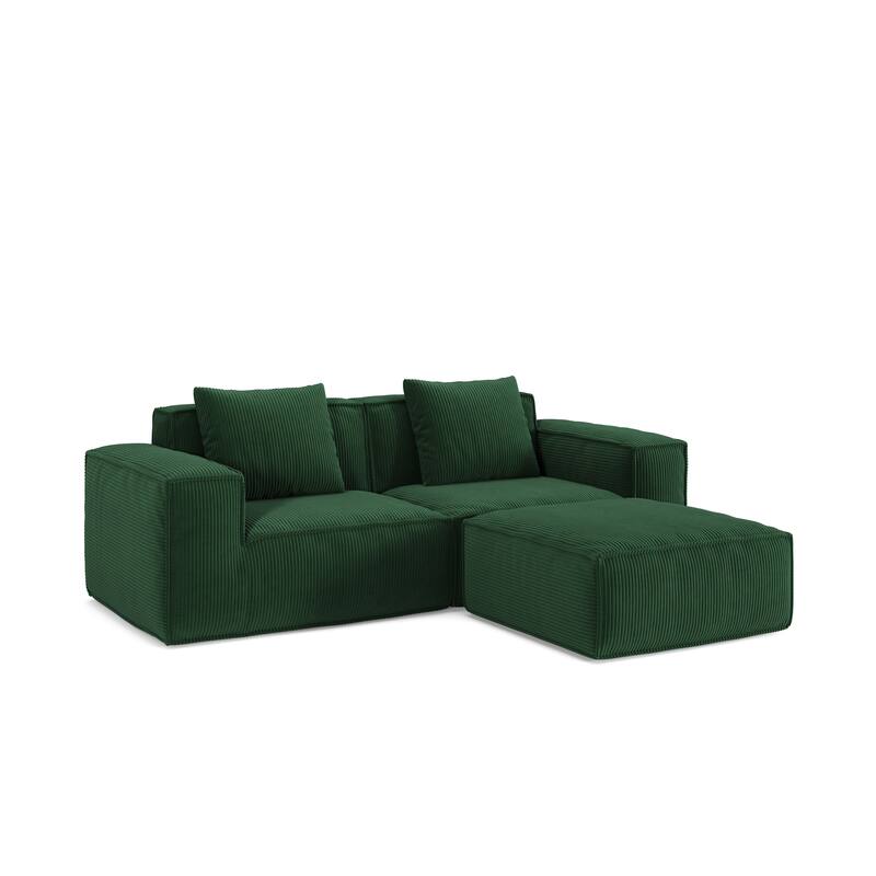 Modular Sofa Can Be Converted Into An Oversized Sofa Bed Free Conversion Sofa Set,Two Person Combination With Footrest