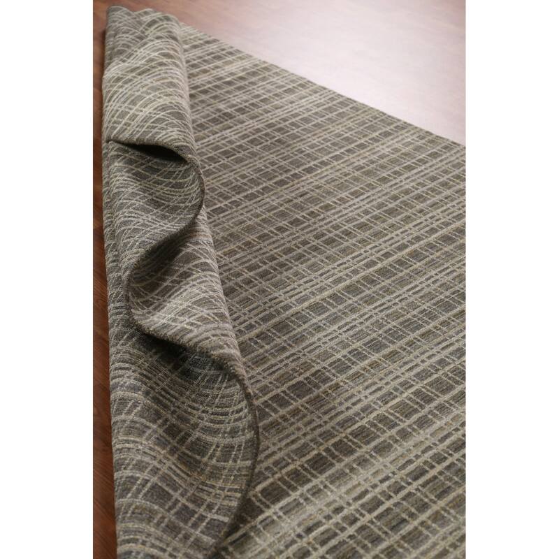 Hand Knotted Oriental 100% Wool Carpet Modern All-Over Multi-Colored Gabbeh Area Rug - 7' 9'' X 5' 5''