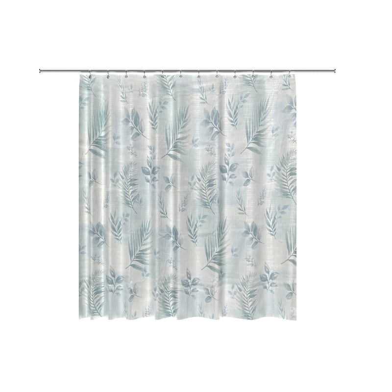Rothbury Leaf Pattern Fabric Shower Curtain