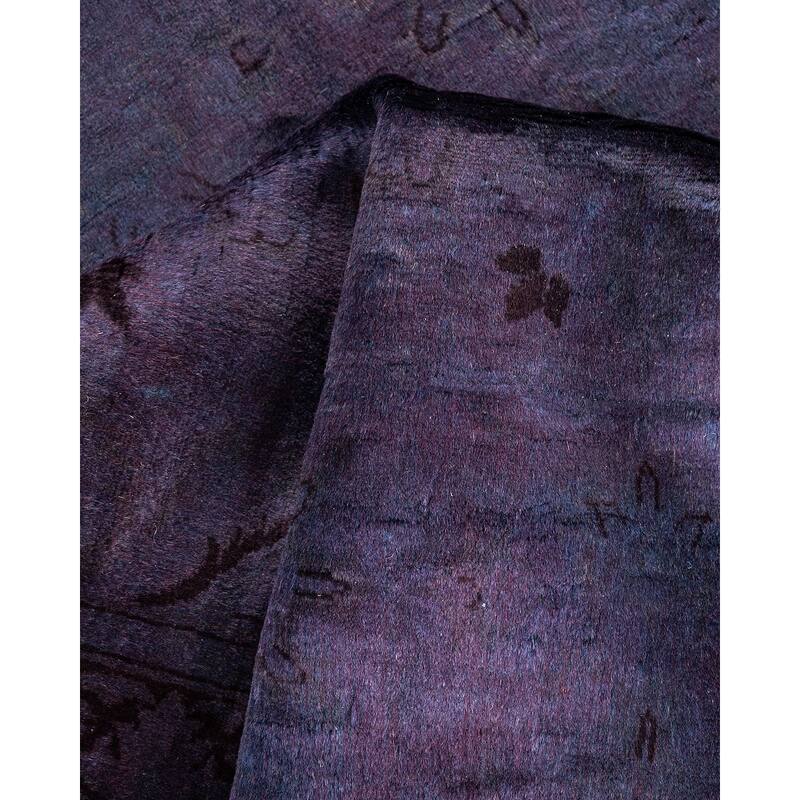 Fine Vibrance, One-of-a-Kind Hand-Knotted Area Rug - Purple, 3' 1" x 5' 2" - 3' 1" x 5' 2"