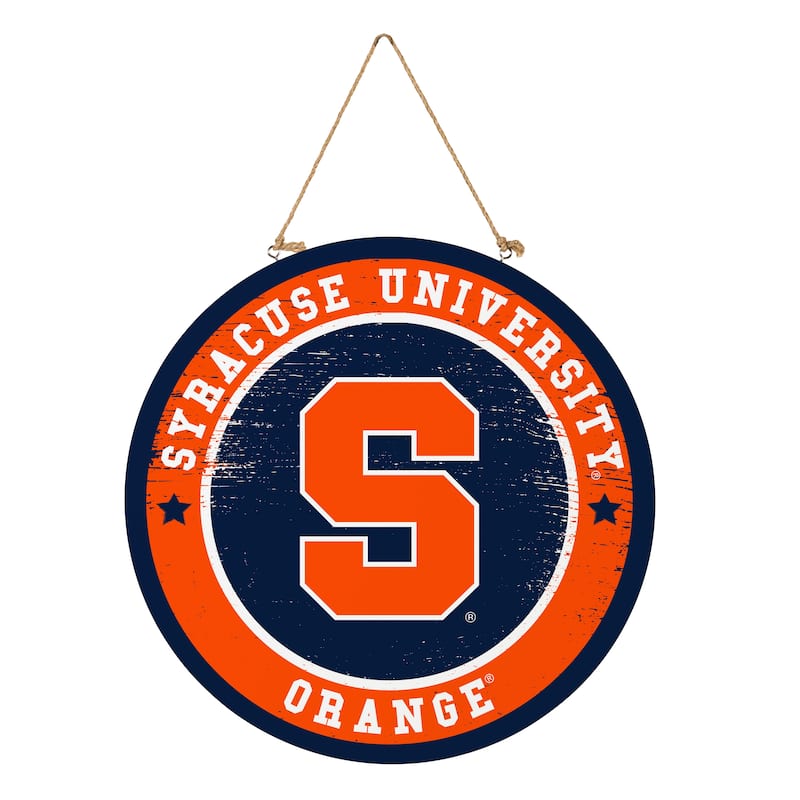 Syracuse University Wooden Door Decor Wall Sign - Multi-Color