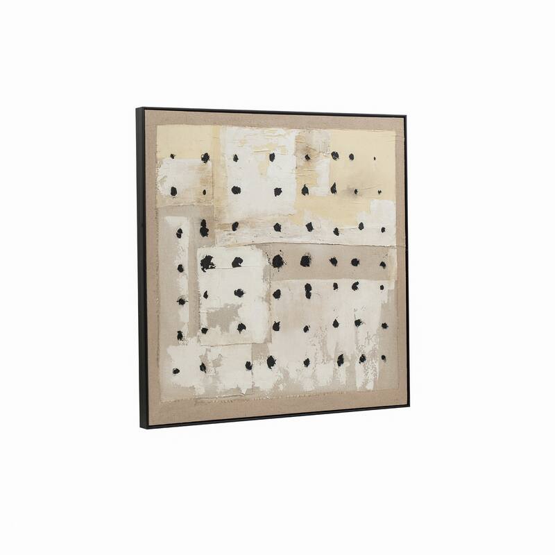 Canvas Wall Art Wood Frame Textured Design for Home Office - 40" Multi