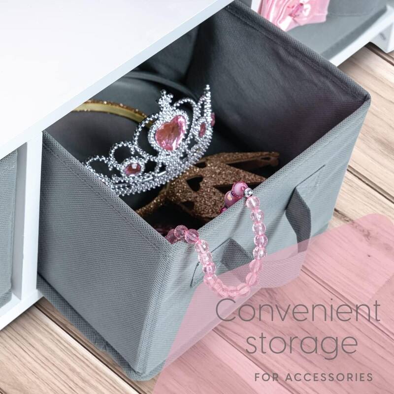 Dress Up Storage Kids Costume Organizer Center - 12"D x 25"W x 47"H
