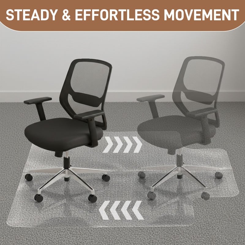 36 X 48 Inches Double-fold Studded Pvc Frosted Floor Mat