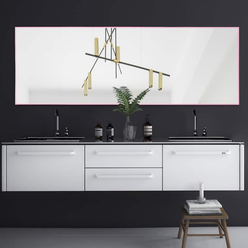 Dovelina Modern Full Length Floor Mirror - Freestanding Vanity Mirror for Bathroom or Living Space