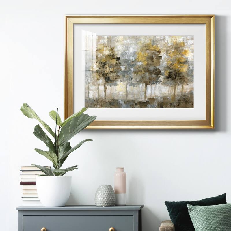 Linen Trees Premium Framed Print - Ready to Hang