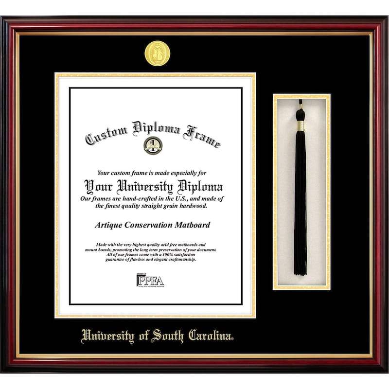University of South Carolina 11w x 14h Tassel Box and Diploma Frame