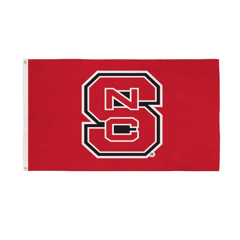 North Carolina State University Single Sided Flag w/ 2 Grommets, 3'x5' - Multi